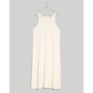 Nwt Madewell Soft Fade Cotton Cover-Up Tank Dress in Lighthouse Size 1X Plus